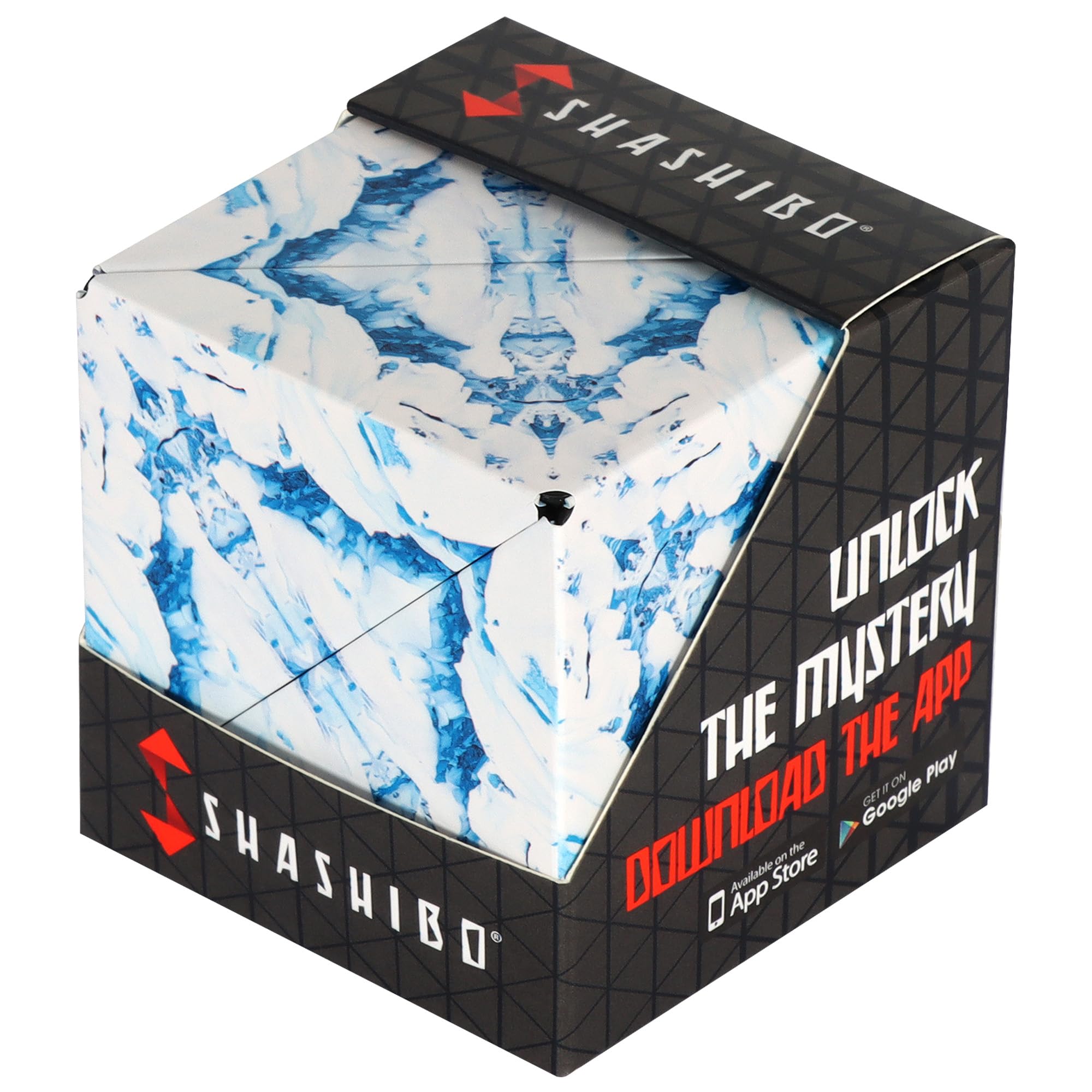 Shashibo Shape Shifting Box - STEM Fidget Toy with Ultra Strong Magnets - Sensory Puzzle Cube Transforms Into 100+ Shapes, Easter Basket Stuffers Gift for Kids, Teens, and Adults (Arctic)