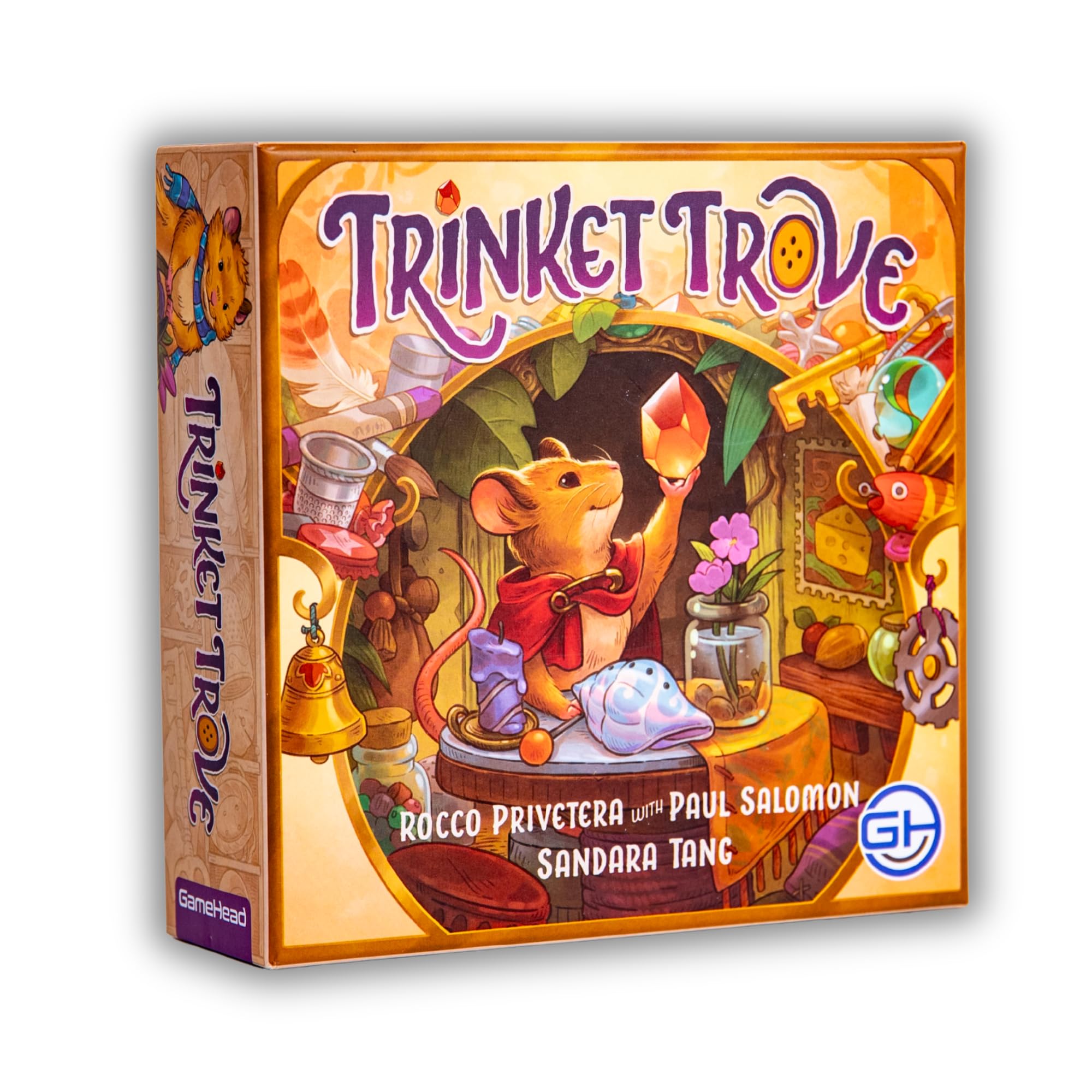 GameHead Trinket Trove, A Strategic Set Collection Card Game, Collect & Trade Shiny Treasures, 2-6 Players, Ages 10+, 30 Minute Play Time, Fun and Travel Friendly