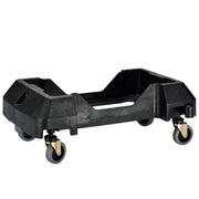 Rectangular Trash Can Dolly, Black