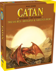 CATAN Treasures, Dragons and Adventurers Scenario Expansion - Strategy Board Game, Family Game for Kids & Adults, Ages 12+, 3-4 Players, 60-180 Minute Playtime, Made by CATAN Studio