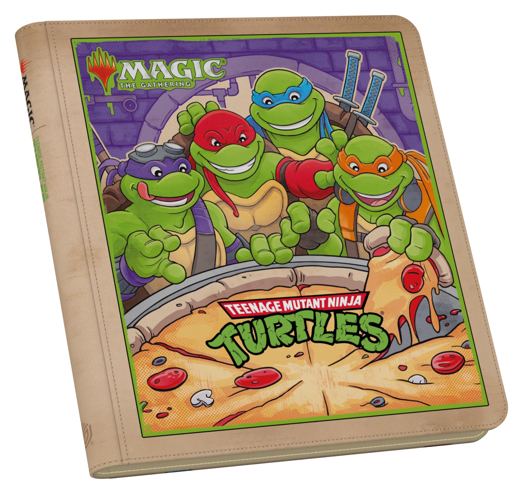 Ultimate Guard - Zipfolio 480 Xenoskin - Magic: The Gathering Universes Beyond - Teenage Mutant Ninja Turtles [ Pizza Box