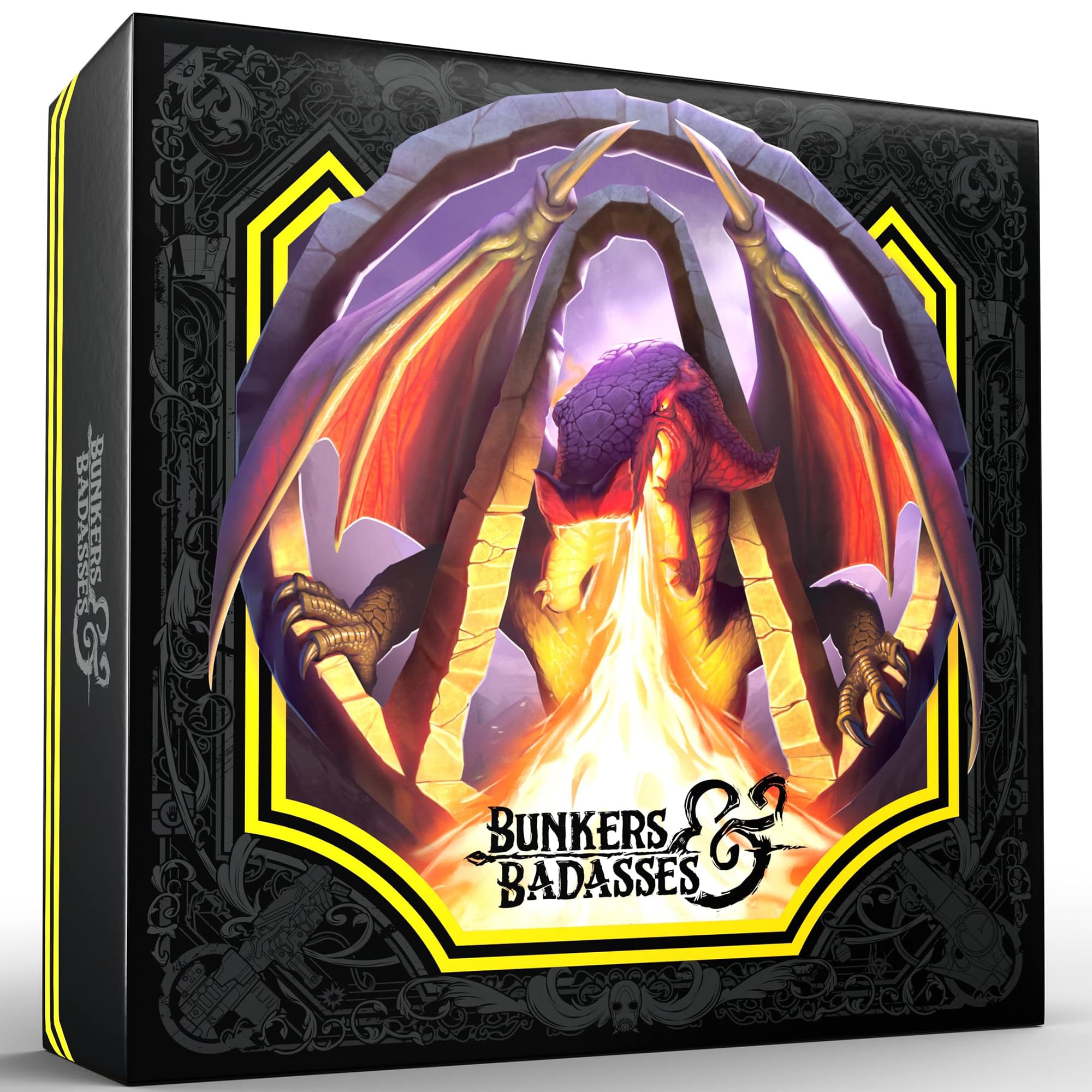 Nerdvana Games: Bunkers & Badasses RPG: Sourcebook - Deluxe Edition - Box Loaded W/ Book, Miniatures, GM Screen & More, Official Borderlands License