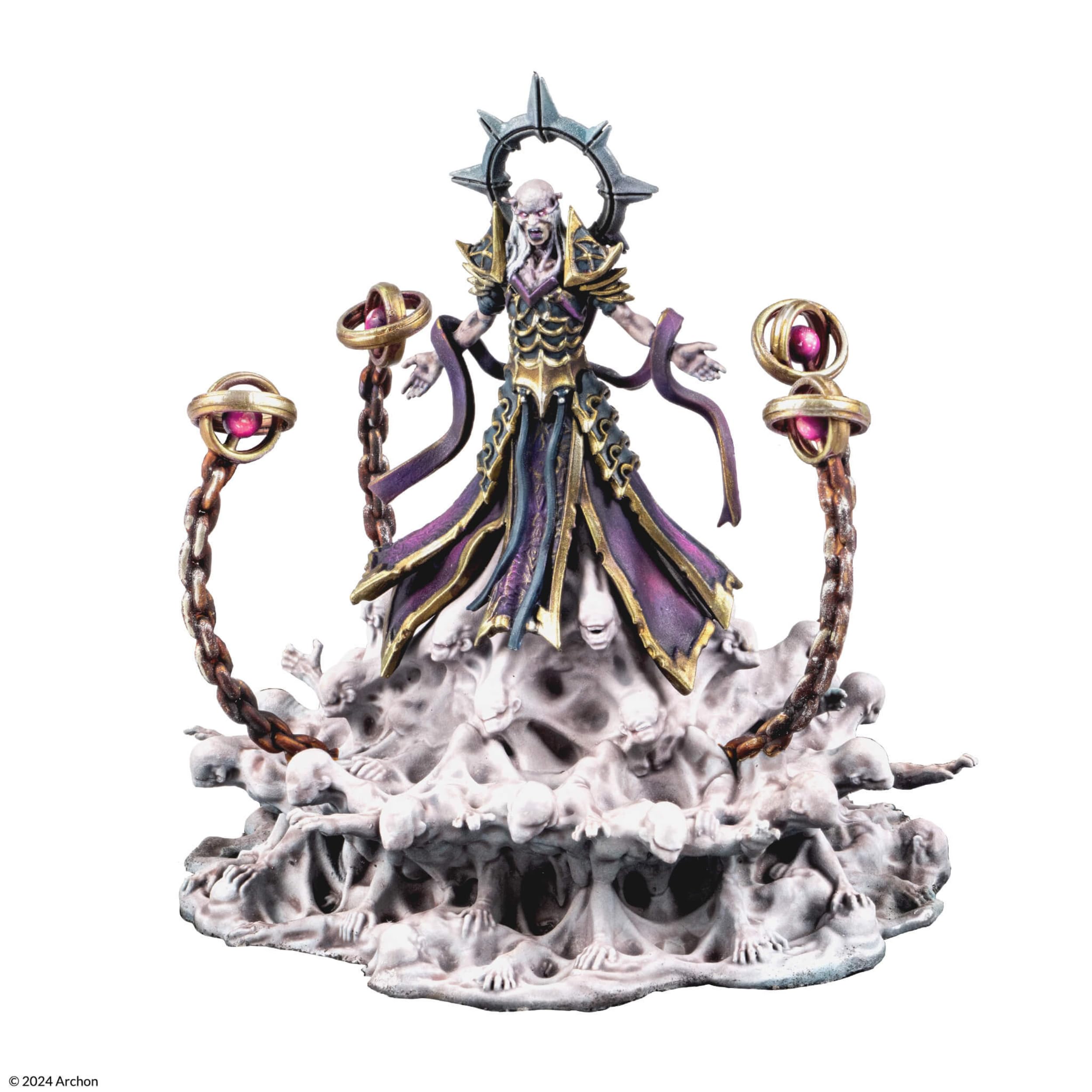 Dungeons & Lasers: Kaoz The Soul Harvester Miniature Figure for Use with DND and 5E Compatible RPG Games - Unpainted and Unassembled - for Ages 14 Years and up