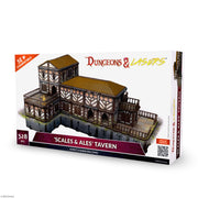 Dungeons & Lasers: Scales & Ales Tavern - Tabletop Terrain Set for DND and 5E Compatible RPG Games - fits 28mm-32mm Scale Miniatures - Unpainted Modular Design for Quick Assembly - for Ages 14 and up