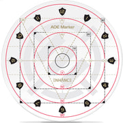 ENHANCE 30ft Spell AOE Damage Template - DND Area of Effect Marker for 1" Battle Grid Mat or Grid-Less Terrain - Upgraded Measure Tool Quickly Determines Spell Effects - Perfect for Tabletop RPG DMS