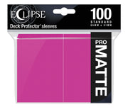Ultra Pro E-15621 Eclipse Standard Matte Sleeves 100 Pack-Hot Pink