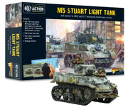 Warlord Games US Army M5 Stuart - 1:56 / 28mm Plastic Scale Model Tank for Bolt Action Highly Detailed World War 2 Miniatures
