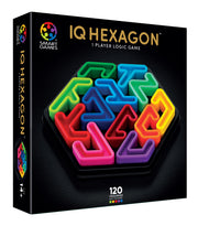 SmartGames IQ Deluxe: Hexagon - A New IQ Series from for Ages 14 to Adult, Featuring a Larger, Deluxe Travel Case and 120 Challenges.