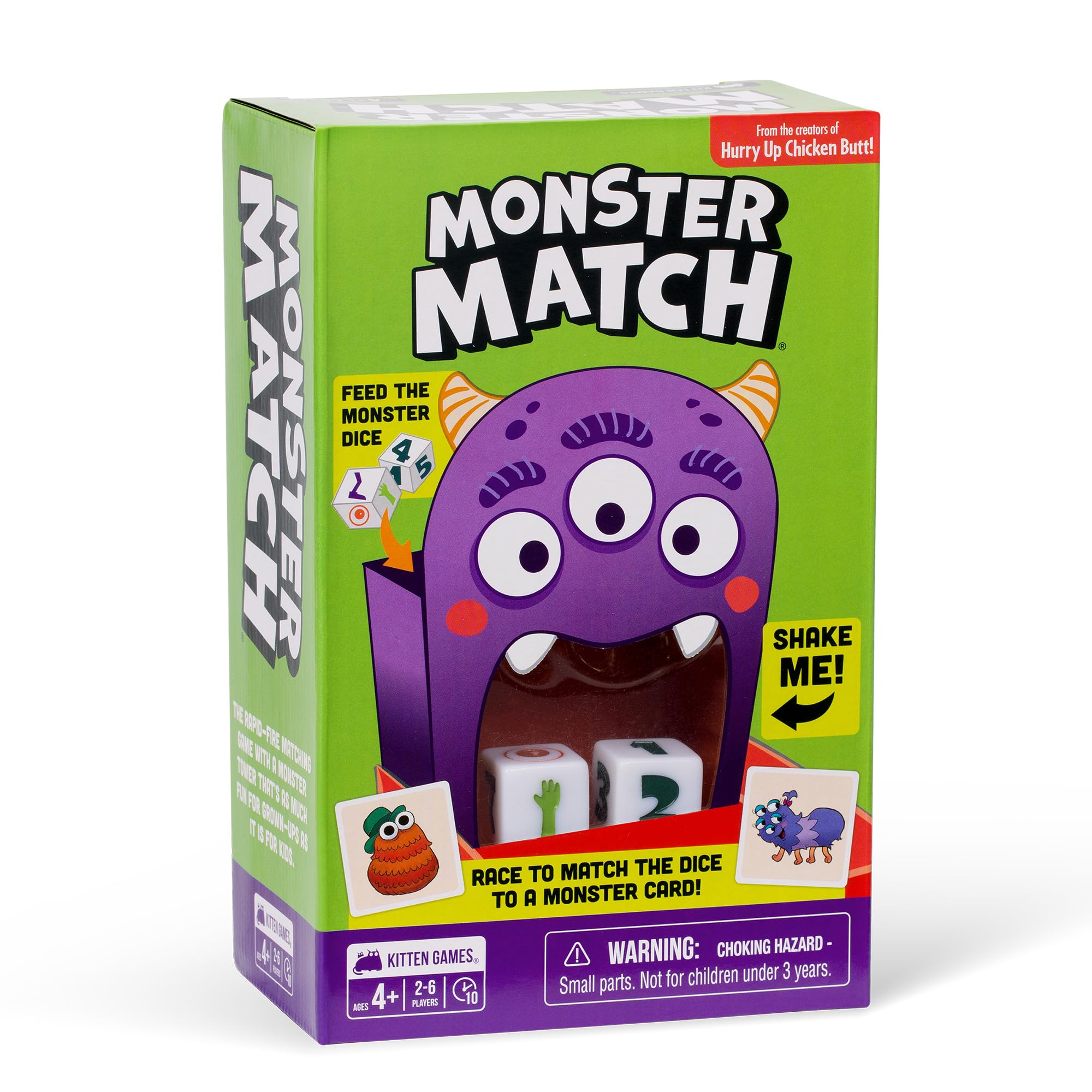 Exploding Kittens Monster Match – Matching Dice Game for Kids Ages 4+– 2-6 Players – Fun Family Game Night-Creative Kids Game