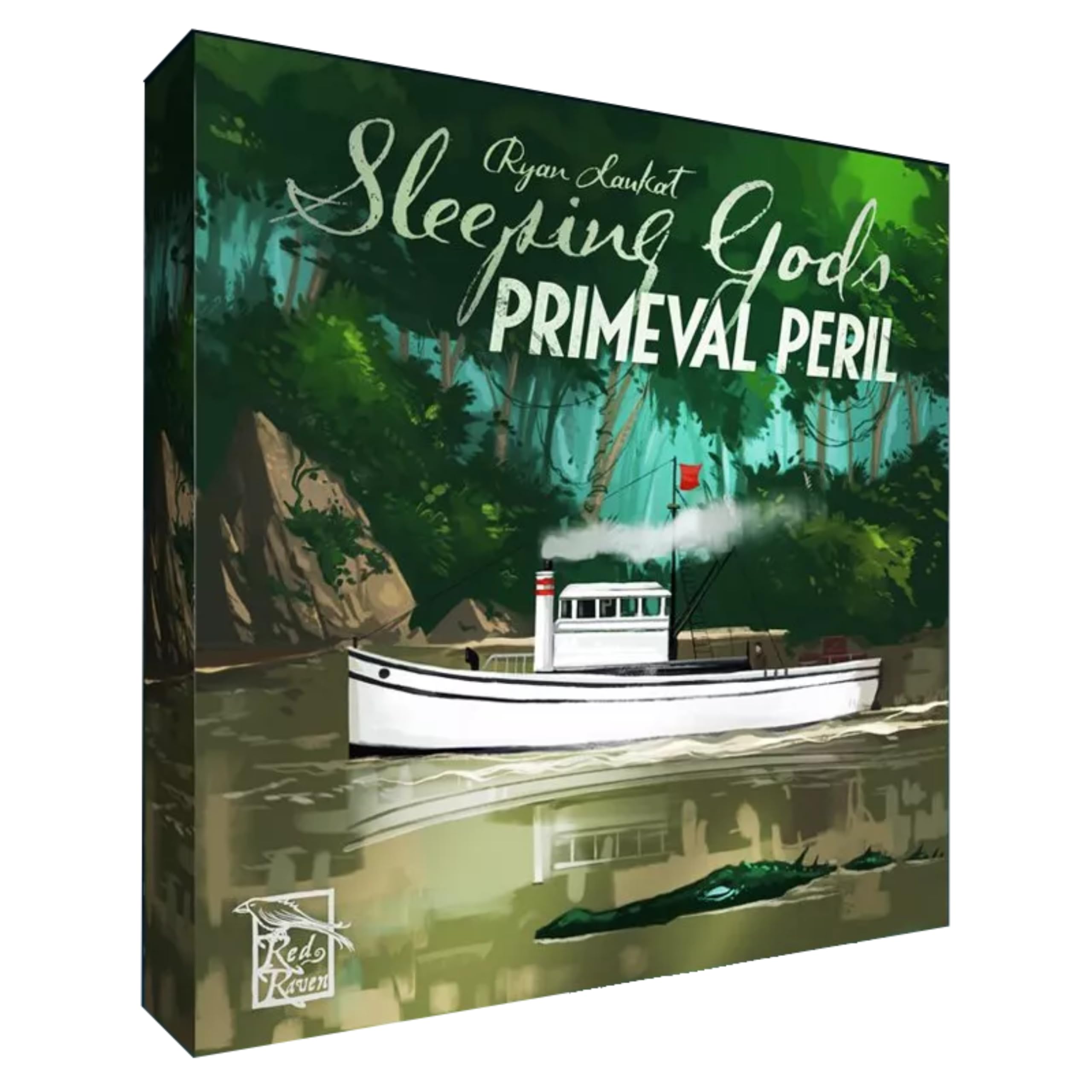 Sleeping Gods: Primeval Peril by Red Raven Games | Ages 13+ | 1-2 Players | Strategy Games | Cooperative Adventure | Story-Driven Exploration