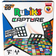 Rubik’s Cube, Capture, Pack & Go Fast-Paced Problem-Solving Strategy Game, Travel-Sized Puzzle Fidget Toy, 2 Players, for Adults & Kids Ages 8 & Up