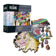 Trefl Disney Wood Craft 1000 Piece Jigsaw Puzzle Villains Reunion 20"x15" Irregular Shapes, 70 Disney Puzzles, Modern Premium Puzzle, for Adults and Children from 14 Years Old