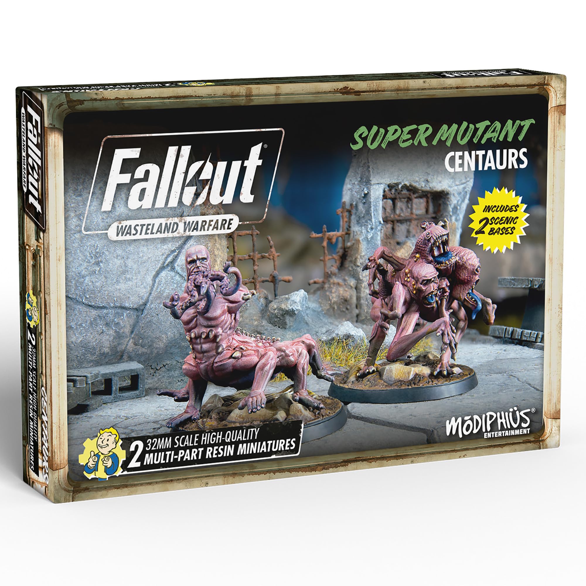 Modiphius Fallout Wasteland Warfare Super Mutants Hammer Miniatures, Multicolor