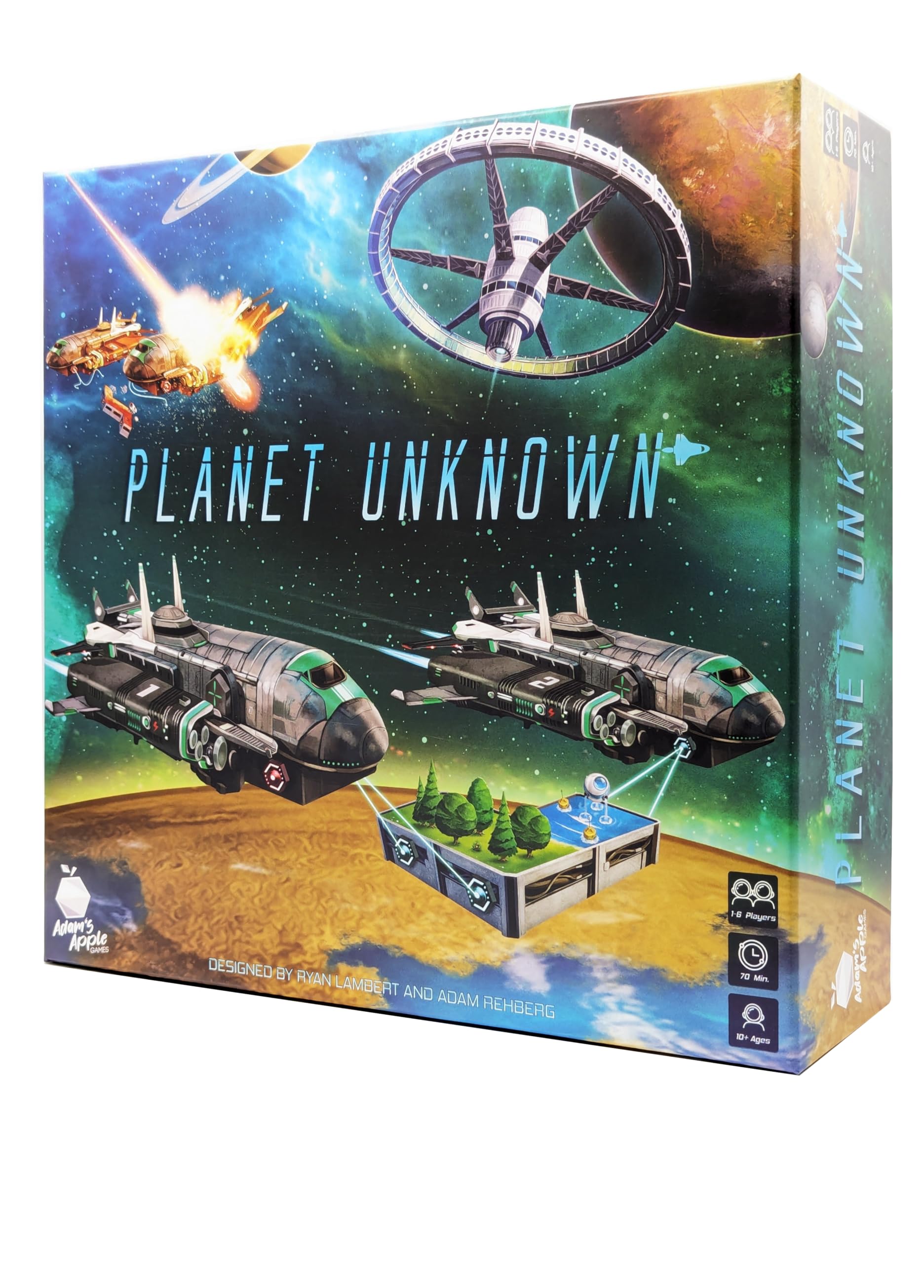 Planet Unknown by Adam's Apple Games | Strategy Board Game | for 1 to 6 Players | Ages 10+ | Competitive Polyomino Tile-Placement Strategy
