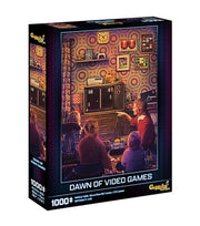 Mchezo 70's Nostalgia Puzzle: Dawn of Video Games, 1000-Piece Jigsaw Retro Puzzle, Gamosis Collection
