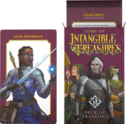 Lone Colossus Games Deck of Trainings, 60 Tarot-Sized Reference Cards with Character Illustrations for Advanced and Epic Trainings