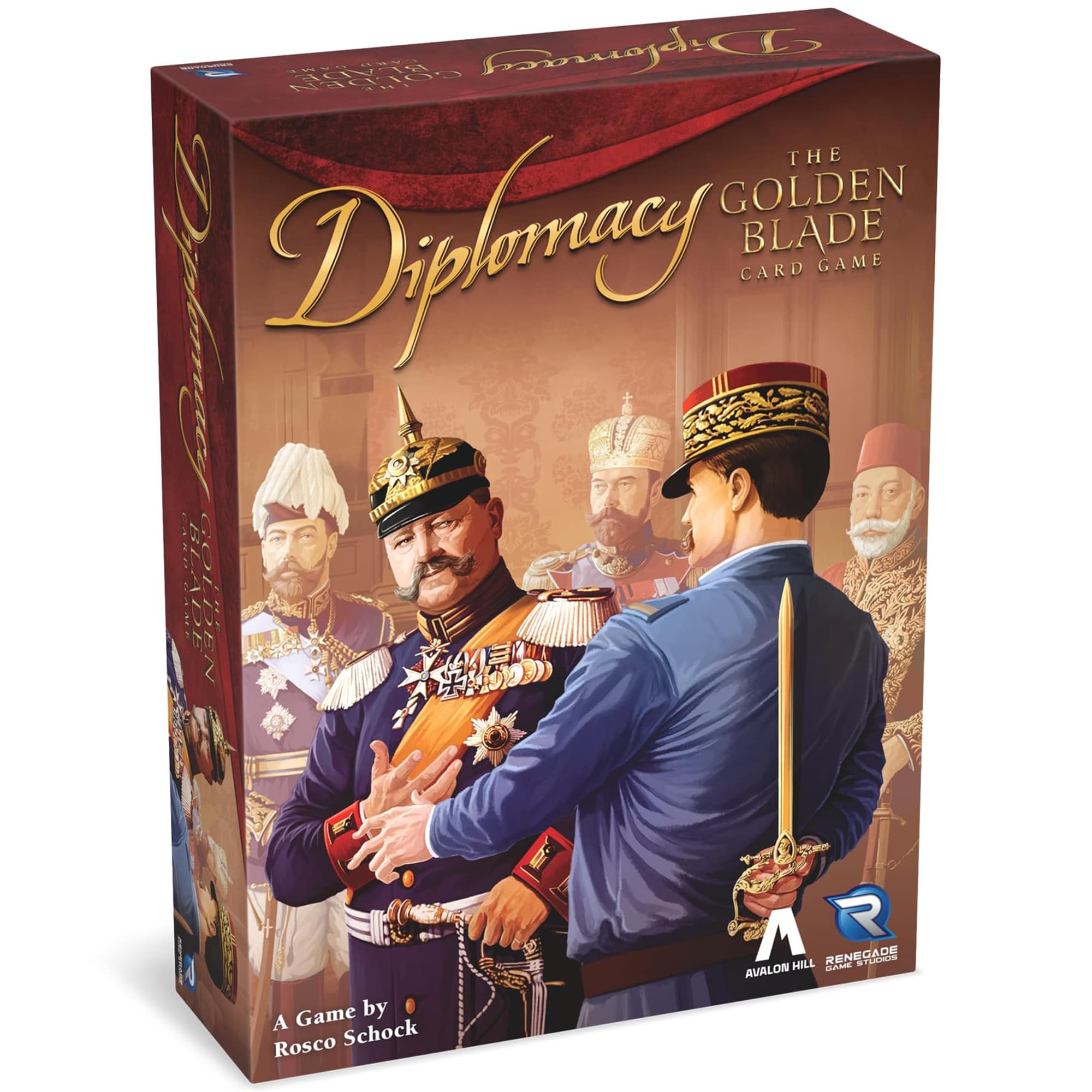 Renegade Games: Diplomacy - The Golden Blade - Standalone Card Game, Intrigue-Trust-Treachery, Negotiate European Alliances, Ages 15+, 2-7 Players