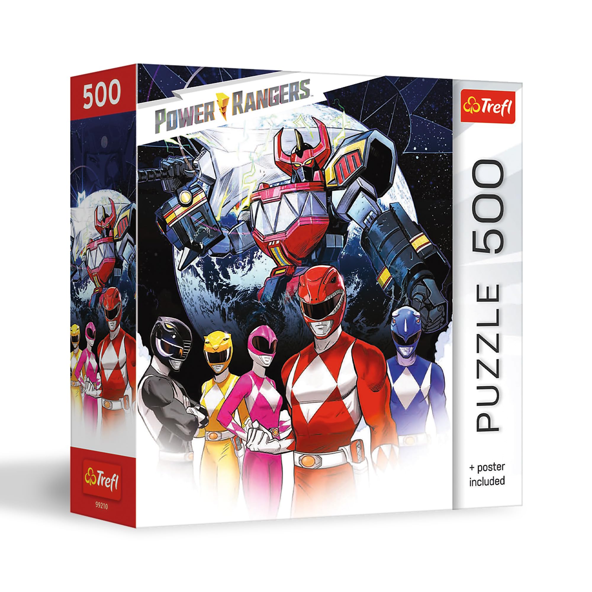 Trefl Power Rangers - Power Rangers Team - 500 Piece Jigsaw Puzzle 18.9" x 13.4" DIY Puzzle, Creative Fun, Classic Puzzle for Adults and Children from 10 Years Old