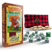 Prolific Games Flapjacks & Sasquatches Lumberjack Dice Game – Quick-Playing in a Zippered Travel Pouch – Great for Camping & Car Trips – Adults, Teens, and Kids – 2 to 6 Players – Ages 8+