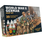 The Army Painter Historical: WWII German Paint Set, 20 x 18 ml Warpaints Fanatic: 14 acrylic, 4 Washes, 1 Effect & 1 Metallic, Miniature Paint to recreate the Blitzkrieg