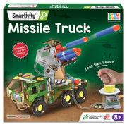 Smartivity Missile Truck - STEM Toy for Kids | Build Your Own Millitary Truck with Air-Powered -Rotating Launcher | Birthday Gift for Smart Kids | Toy for Boys & Girls Ages 8,9,10,11,12,13,14 Years