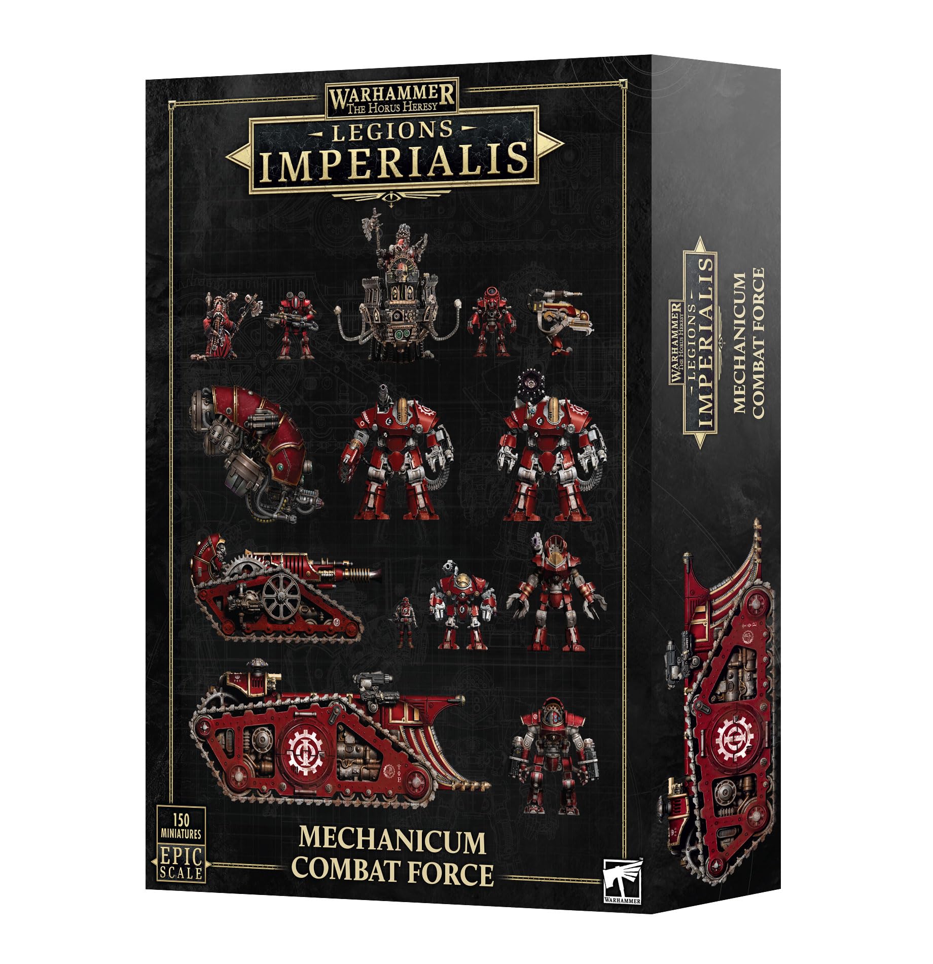 Games Workshop LEGIONS IMPERIALIS: Mechanicum Combat Force – 150 Multi-Part Epic Scale Miniatures, 60-Model Army Kit with Transfer Sheets and Bases