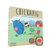 Buffalo Games Chickapig Board Game - A Strategic Board Game Where Chicken-Pig Hybrids Attempt to Reach Their Goal While Dodging Opponents, Hay Bales, and an Ever-Menacing Pooping Cow.