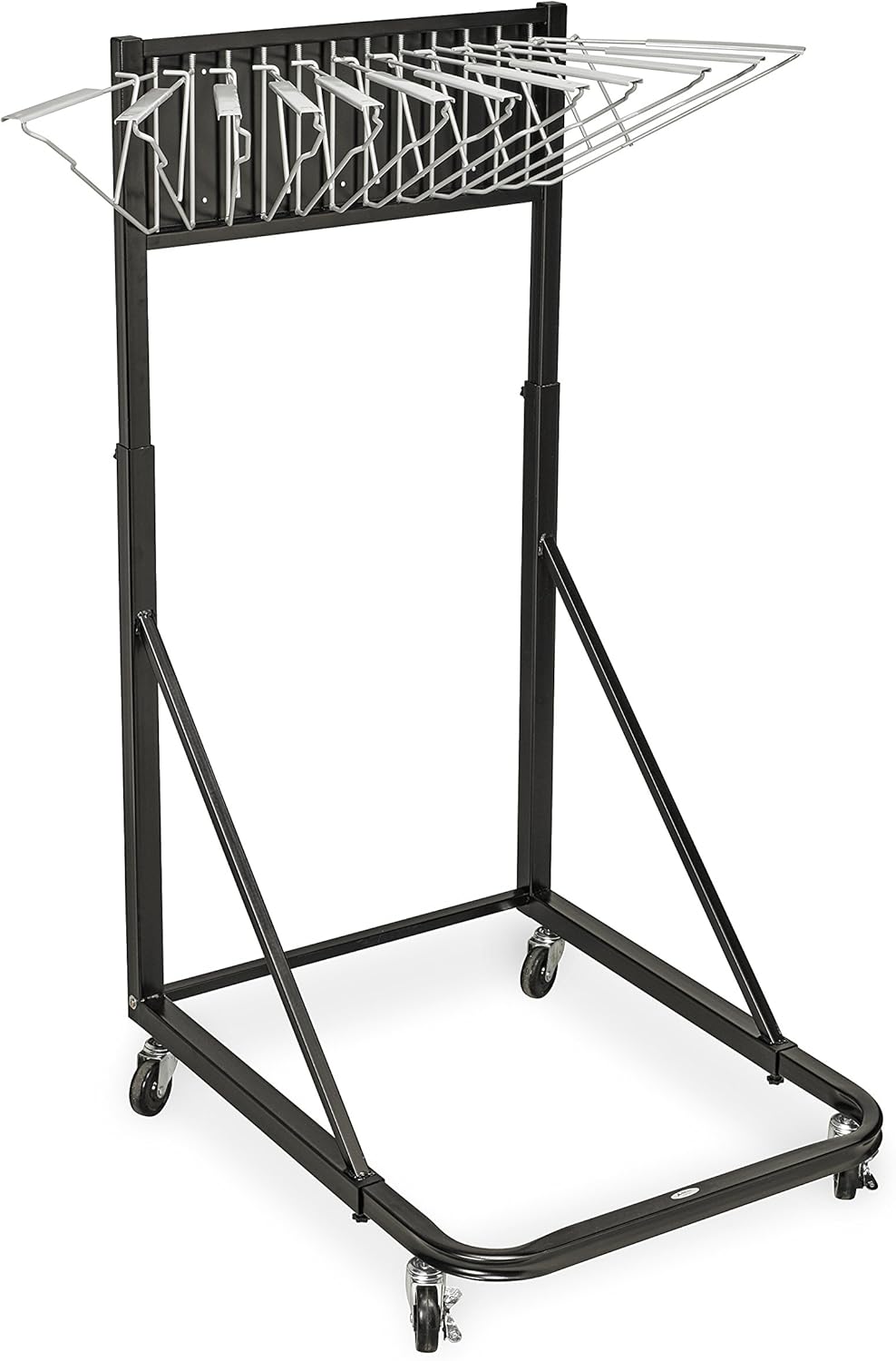 Vertical File Rolling Stand for Blueprints, Black