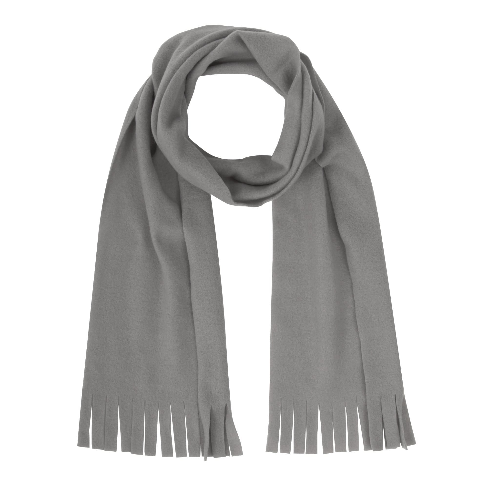 Adult Fleece Scarves 60" x 8" With Fringe - Assorted Colors - 100 in the Pack