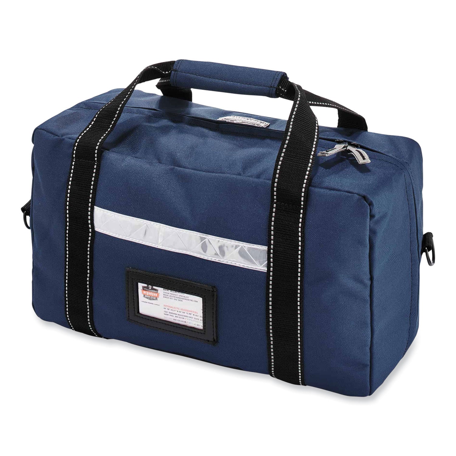 600D Polyester Body - Reflective Trim - 10" Height x 7.5" Width x 16.5" Depth - Small Size - 1 Each