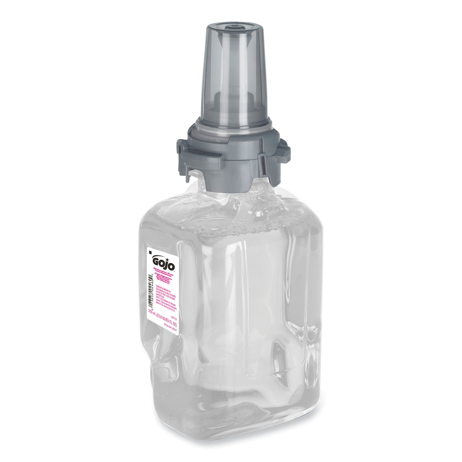 Gojo&reg; ADX-7 Dispenser Antibacterial Hand Soap Refill - Plum Scent - 23.67 fl oz - Pump Bottle Dispenser - Bacteria Remover, Kill Germs - Hand, Skin - Moisturizing - Antibacterial - Clear - Rich Lather, Bio-based - 1 Each