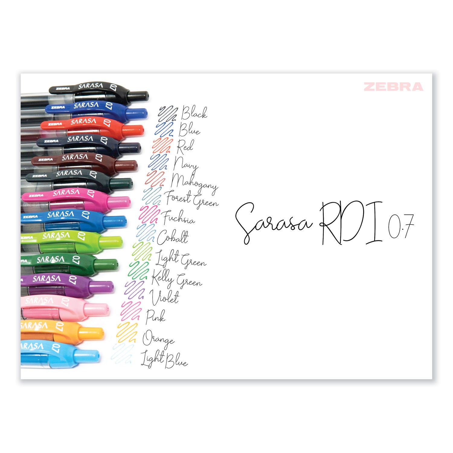 Sarasa® Gel Retractable Gel Pens, Assorted 14-Pack