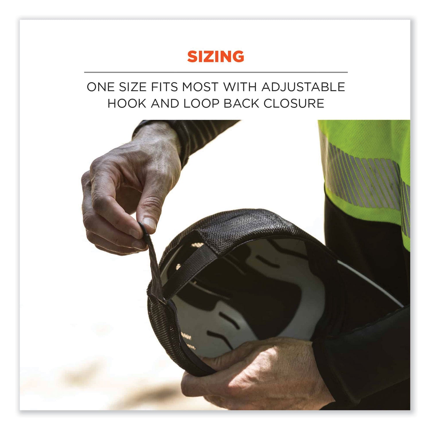 Ergodyne 8946 Standard Baseball Cap, Black, Reflective, Adjustable, Breathable, Lightweight, Comfortable, Machine Washable, One Size, Hook & Loop Closure, Mesh Back, 1 Each