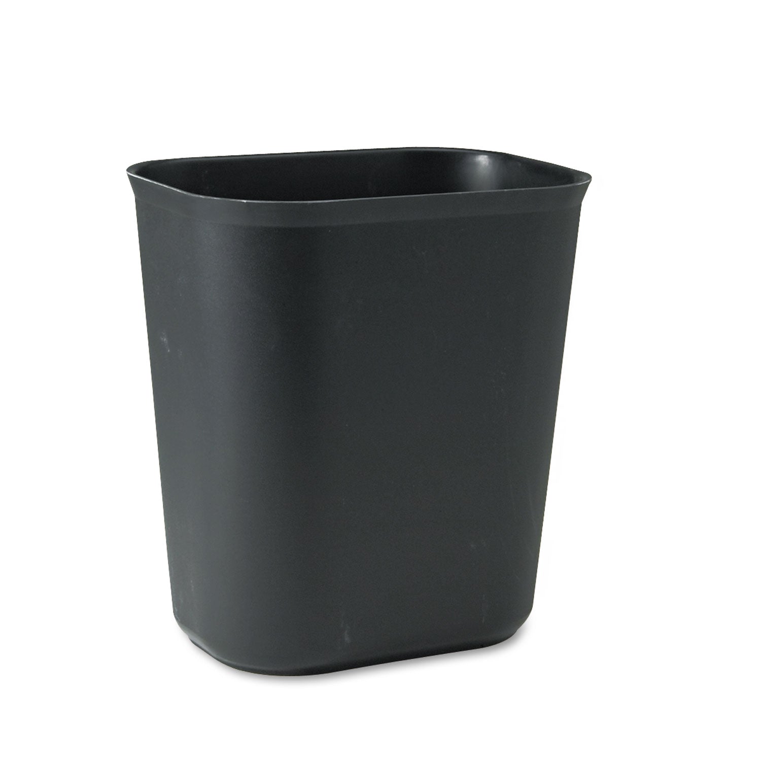 Rubbermaid Commercial 14 QT Fire-Resistant Wastebasket - 3.50 gal Capacity - Dent Resistant, Rust Resistant, Long Lasting, Chip Resistant - 12.3" Height x 8.3" Width x 11.1" Depth - Fiberglass - Black - 1 Each