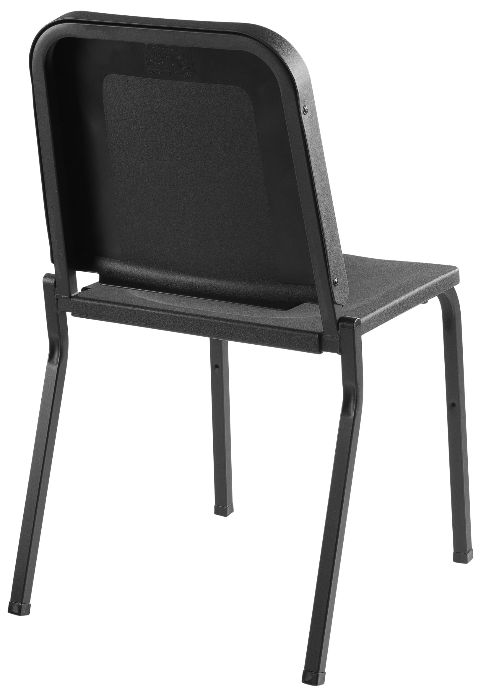 NPS® 8200 Series Melody Music Chair, 18"H, Surface Color: Black, Frame Color: Textured Black