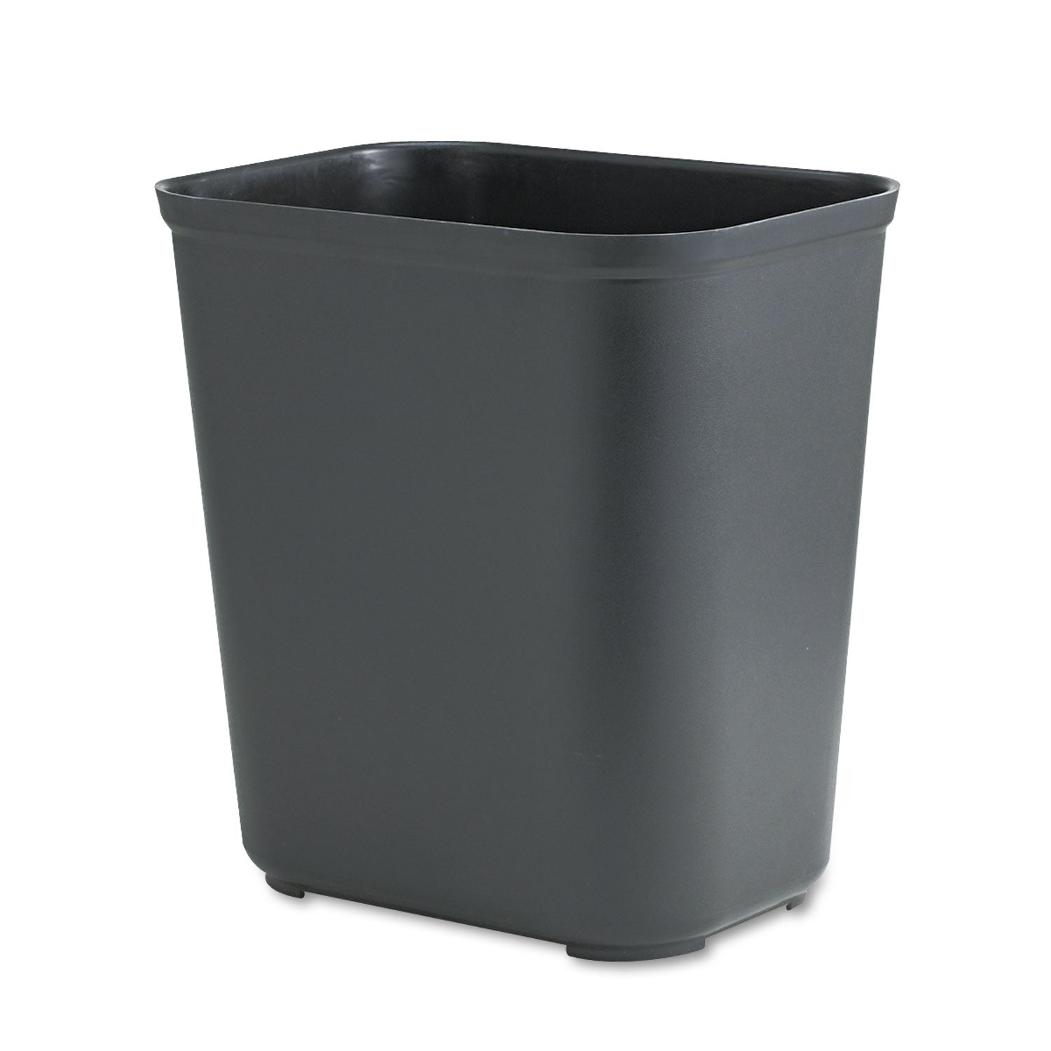 Rubbermaid Commercial 28 Quart Fire Resistant Wastebasket - 7 gal Capacity - Fire Resistant - Impact Resistant, Rust Resistant - 15.5" Height x 14.5" Width x 10.5" Depth - Black - 1 Each