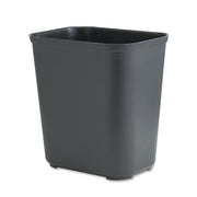 Rubbermaid Commercial 28 Quart Fire Resistant Wastebasket - 7 gal Capacity - Fire Resistant - Impact Resistant, Rust Resistant - 15.5" Height x 14.5" Width x 10.5" Depth - Black - 1 Each