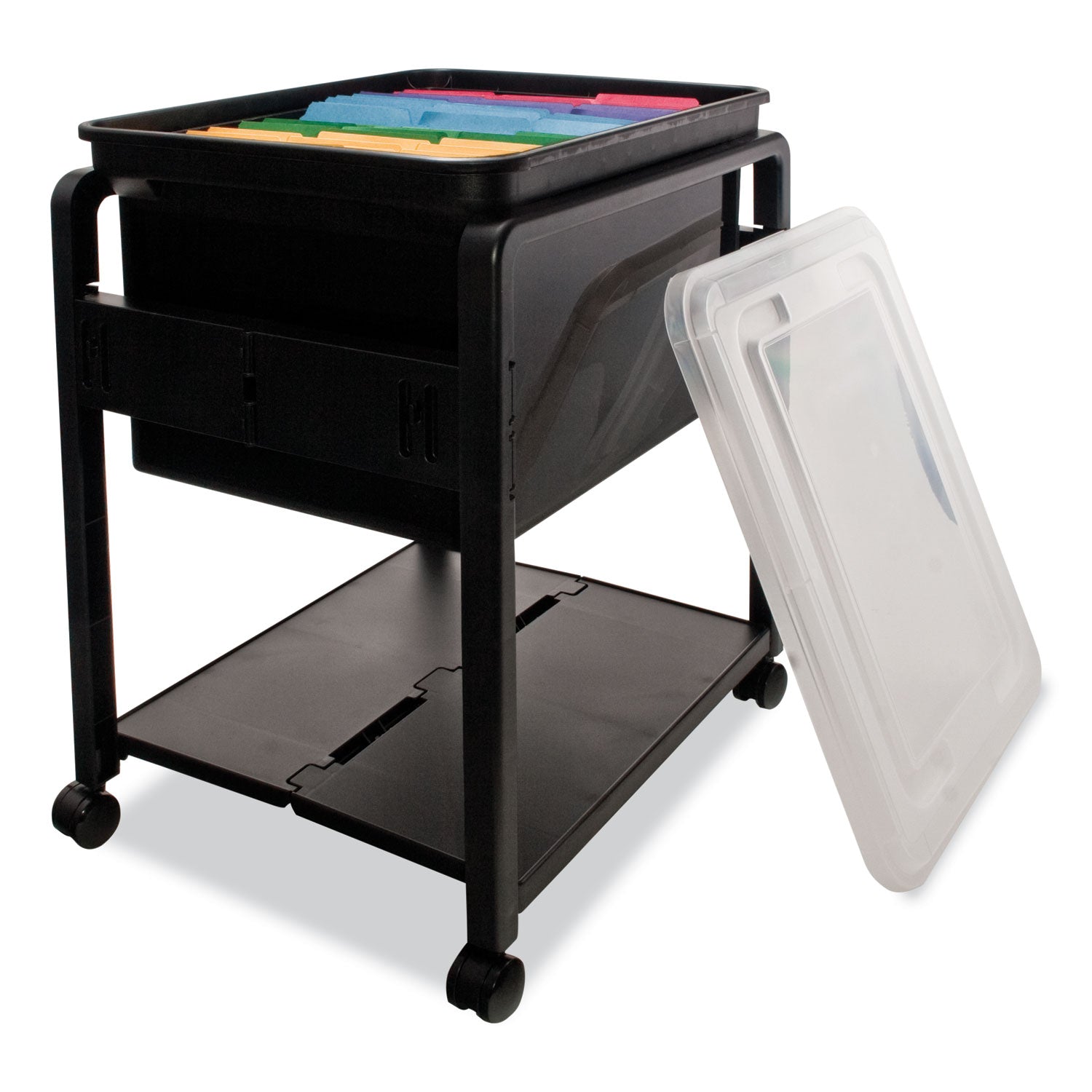 Folding Mobile File Cart