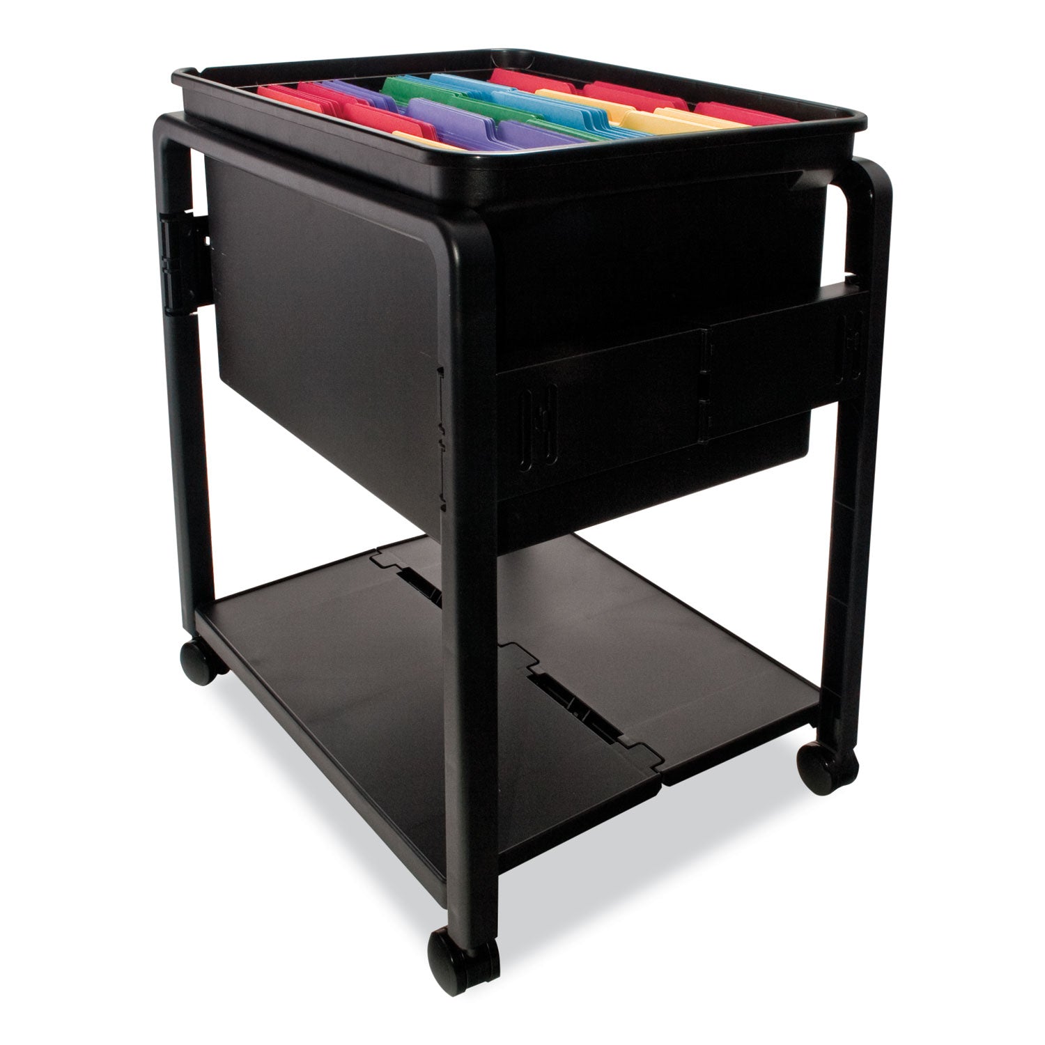 Folding Mobile File Cart