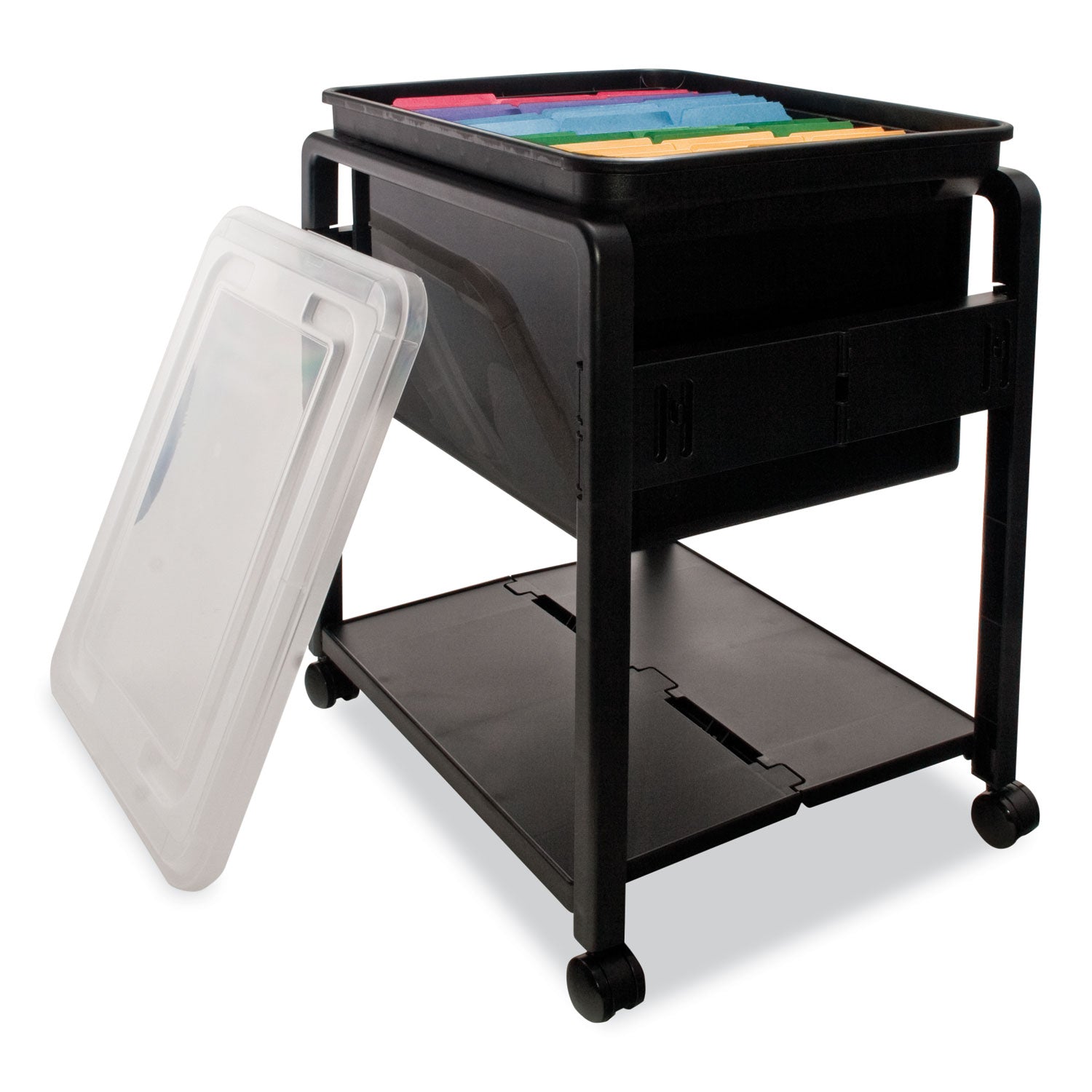 Folding Mobile File Cart
