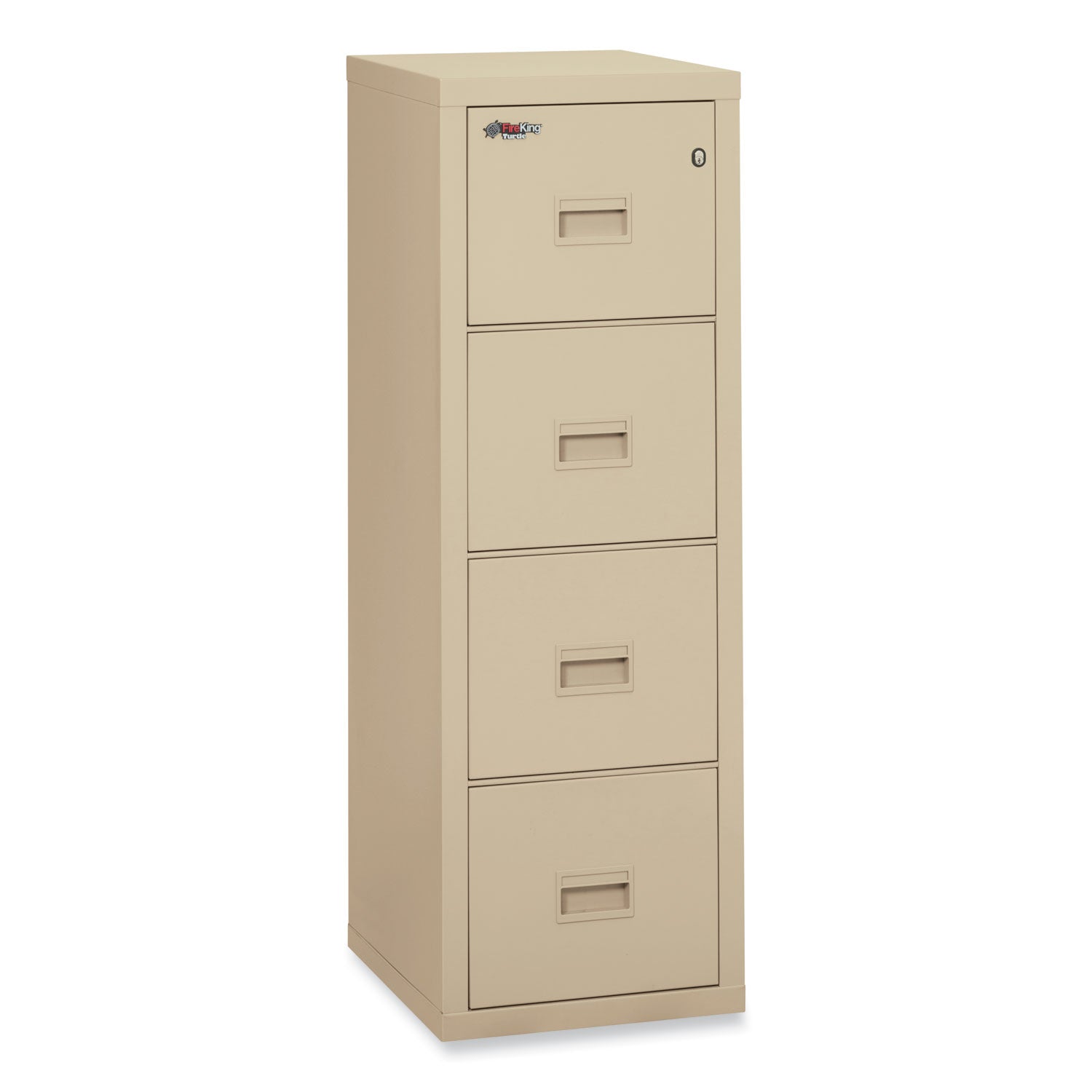 17.7" Width x 22.1" Depth x 52.8" Height - 4 x Drawer(s) for File - Letter, Legal - Fire Resistant - Parchment - Powder Coated - Steel
