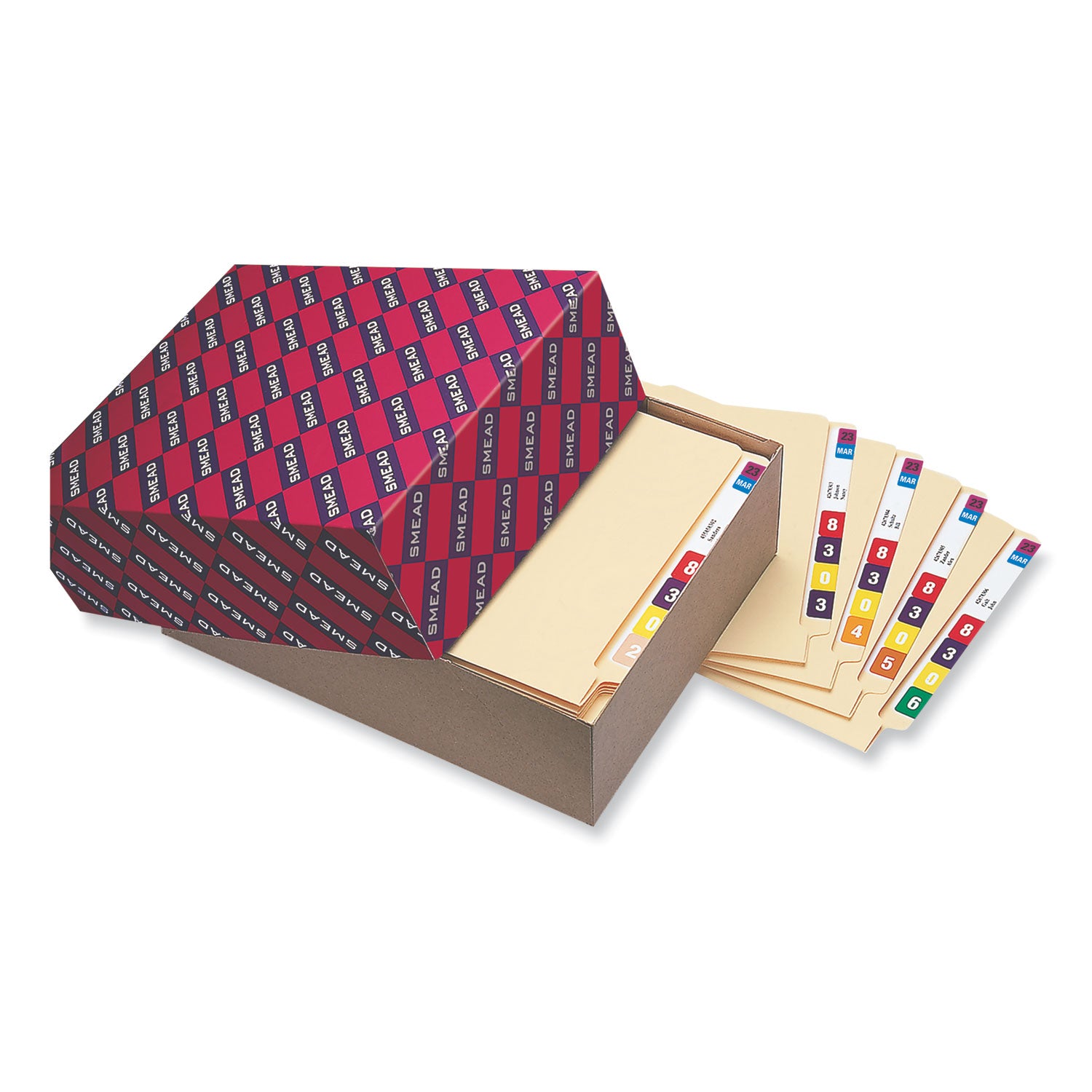 Yearly End Tab File Folder Labels, 23, 0.75 X 1.5, Purple, 500 Labels/Roll