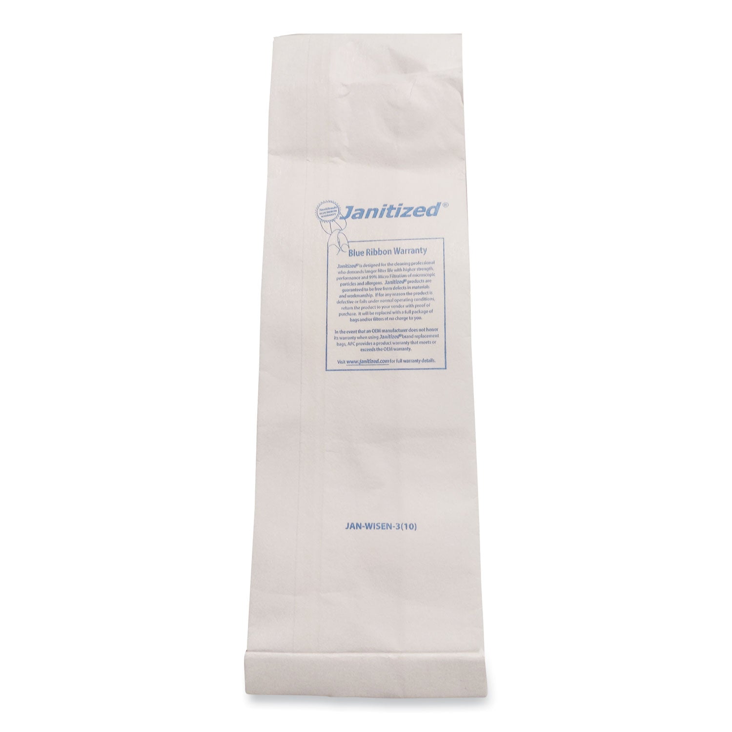 Vacuum Filter Bags Designed to Fit Windsor Sensor S/S2/XP/Versamatic Plus, 100/Carton