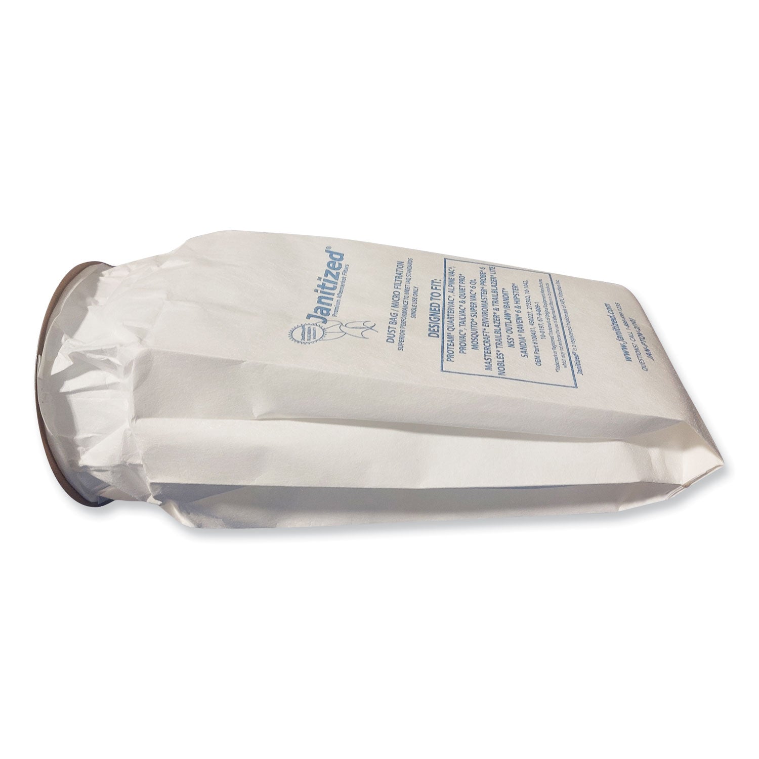 Vacuum Filter Bags Designed to Fit ProTeam 6 qt QuarterVac, 100/Carton