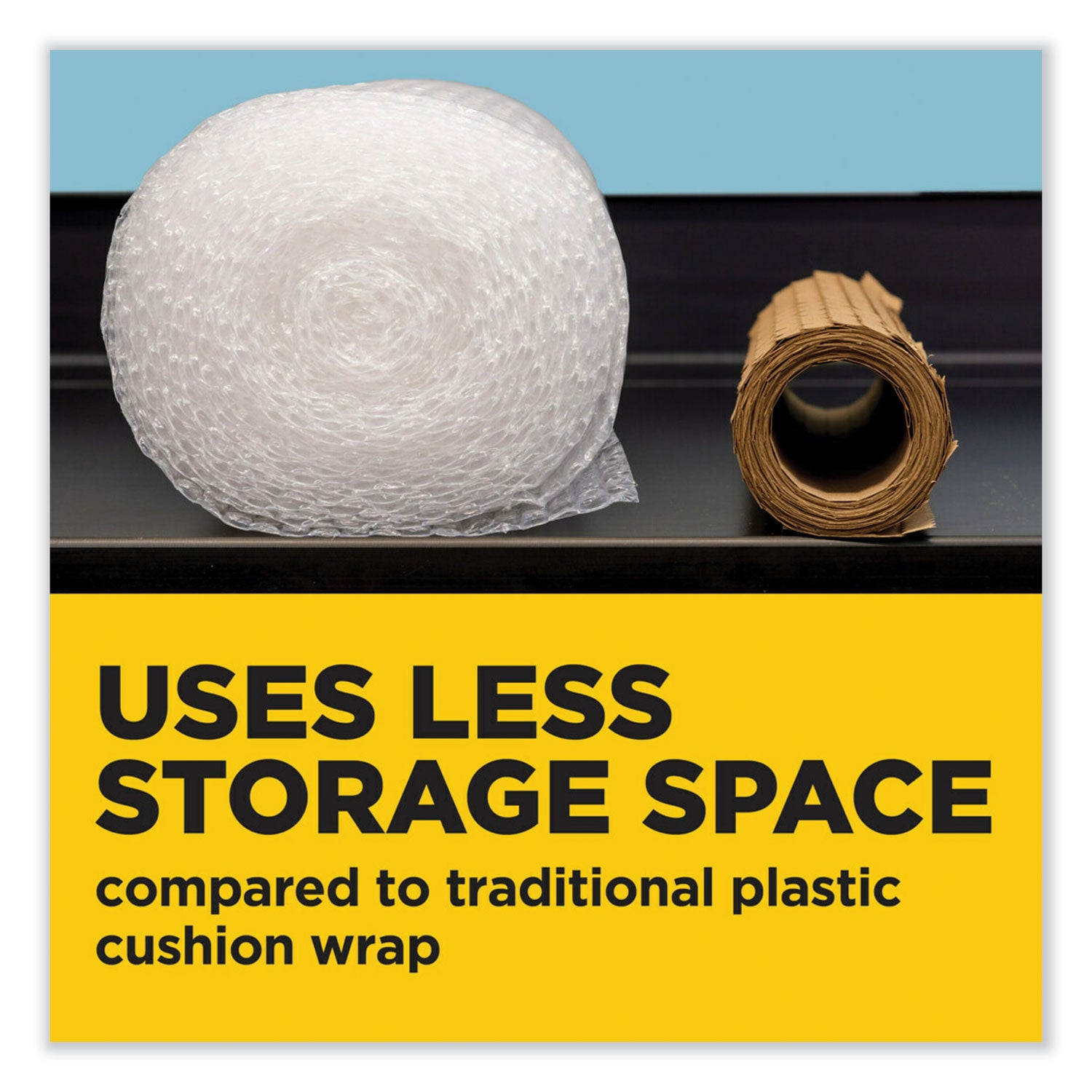 Scotch Cushion Lock Protective Wrap, 30 ft x 12.38", 26 lb Basis Weight, Brown, Paper, 1 Roll
