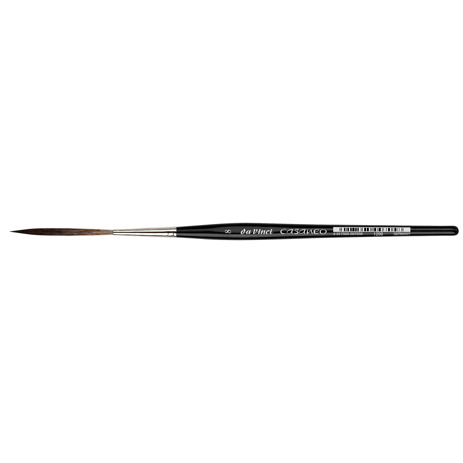 CASANEO Super Long Rigger (55mm), Extra Soft Synthetic, Watercolor & Acrylic, Liner, Series 1298, Size 8