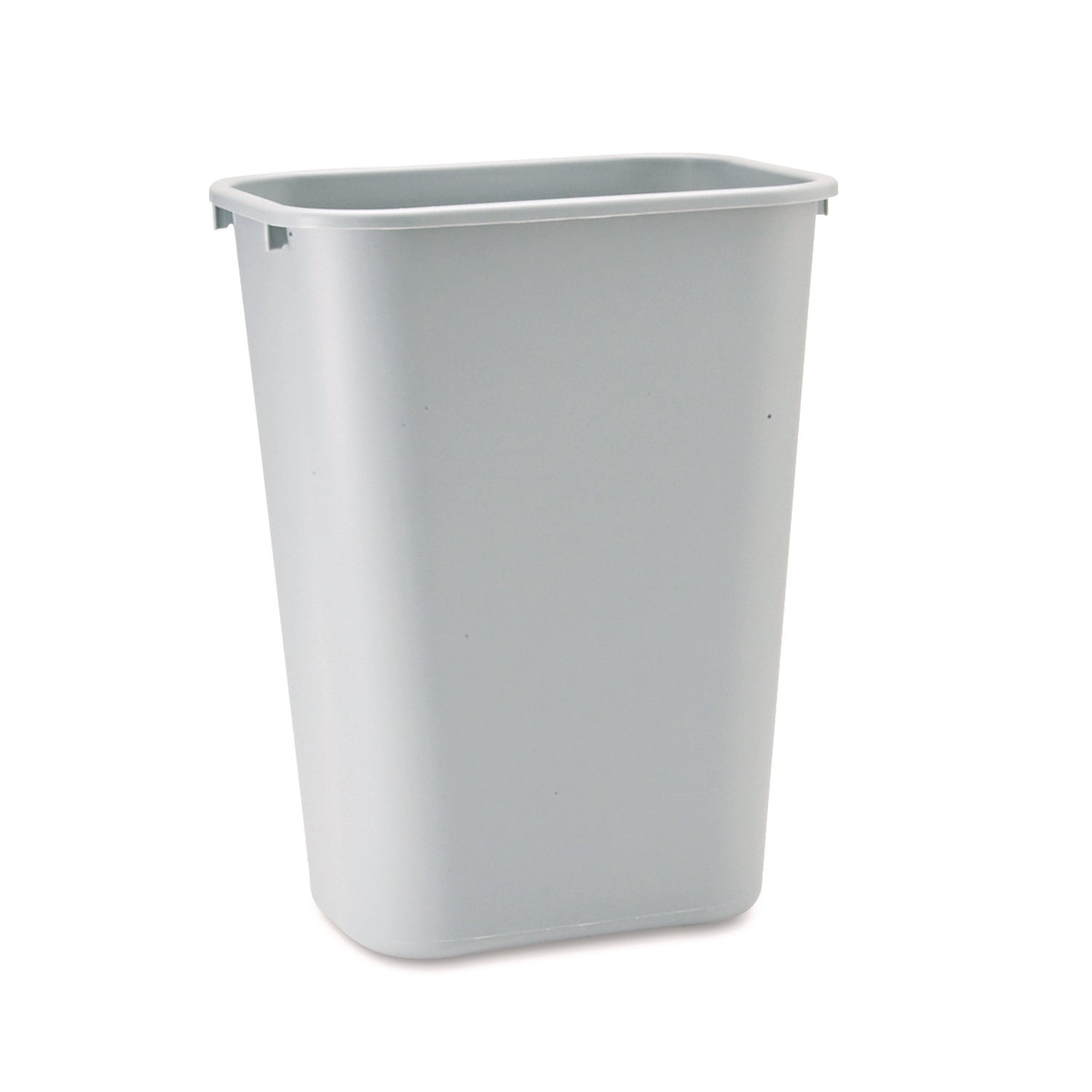 Rubbermaid Commercial 41 QT Large Deskside Wastebasket - 10.25 gal Capacity - Rectangular - Durable, Dent Resistant, Rust Resistant, Easy to Clean - 20" Height x 11.3" Width x 15.3" Depth - Plastic - Gray - 1 Each