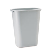 Rubbermaid Commercial 41 QT Large Deskside Wastebasket - 10.25 gal Capacity - Rectangular - Durable, Dent Resistant, Rust Resistant, Easy to Clean - 20" Height x 11.3" Width x 15.3" Depth - Plastic - Gray - 1 Each