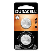 Lithium Coin Batteries With Bitterant, 2016, 2/Pack