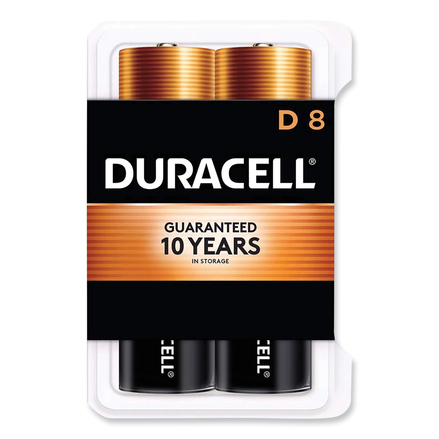 Duracell Coppertop Alkaline D Batteries - For Multipurpose - D - 1.5 V DC - 8 / Pack